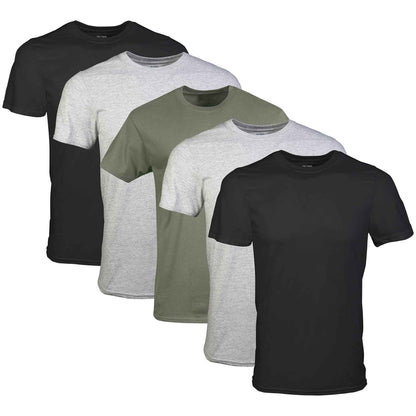 Gildan, Black/Sport Grey/Military Green (5-Pack), XL 🍁 All In One Marketplace Canada