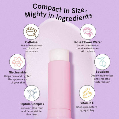grace & stella Under Eye Brightener Balm Stick - Travel Essentials - Caffeine Eye Cream for Dark Circles, Puffiness, Wrinkles - Vegan Moisturizer Stick with Niacinamide, Hyaluronic Acid (0.13oz/3.5g) 🍁 All In One Marketplace Canada