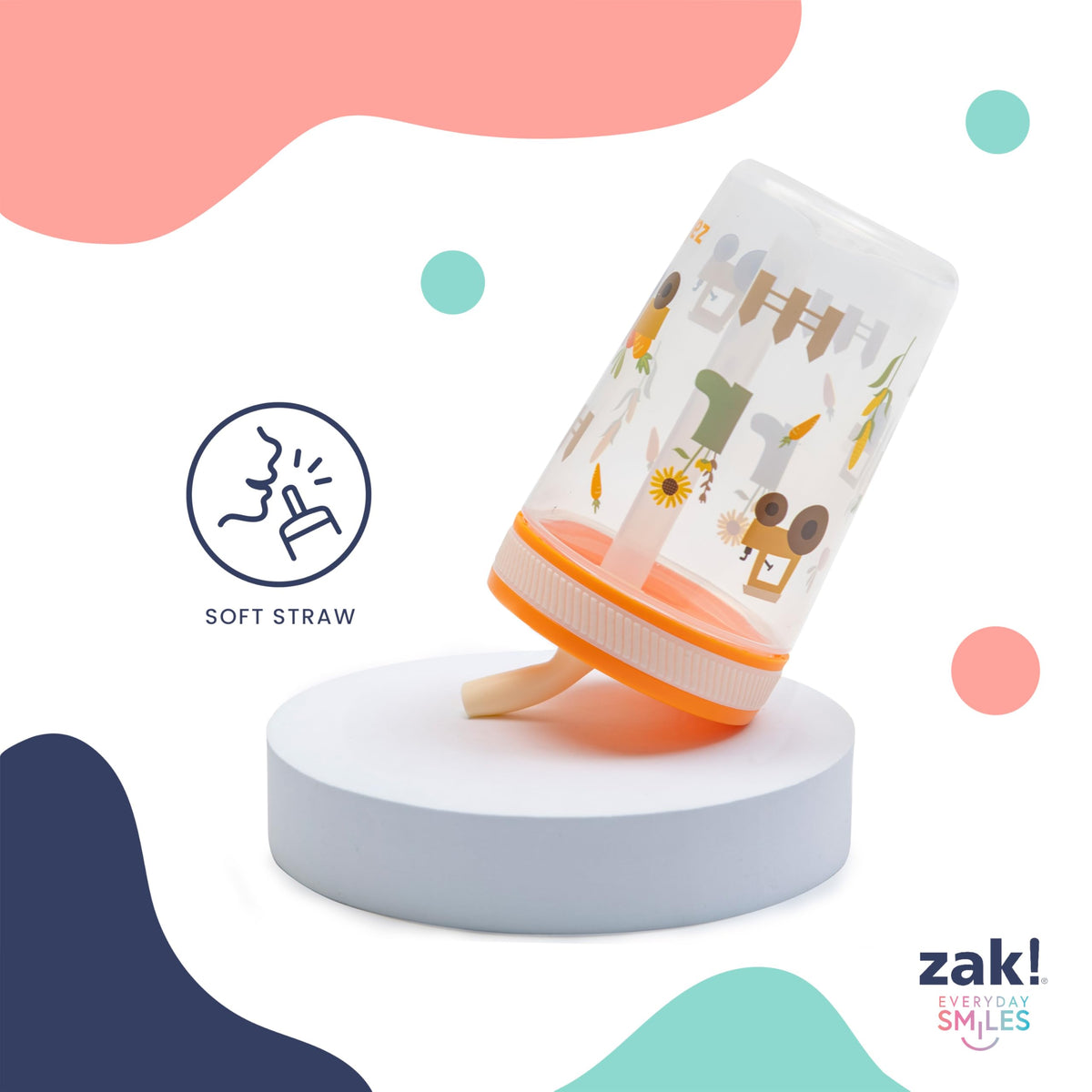 Zak Designs Underwater Kelso 15oz Leak-Proof Toddler Straw Cups, 2-Pack 🍁 All In One Marketplace Canada