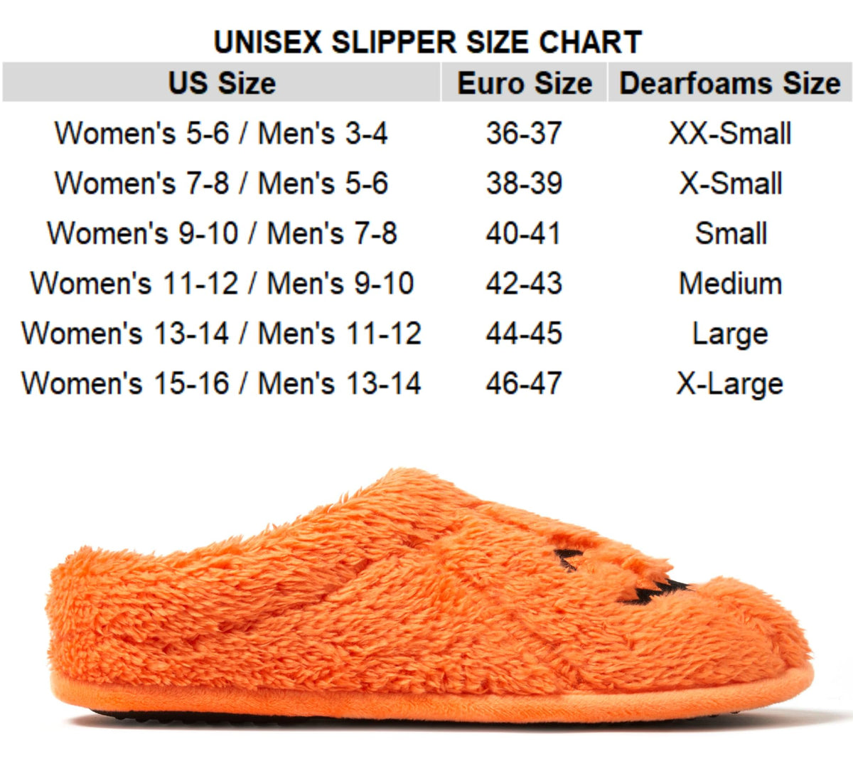 Dearfoams Unisex-Adult Halloween Jack-o-Lantern Pumpkin Slipper, Adult Pumpkin, 15-16 Women/13-14 Men