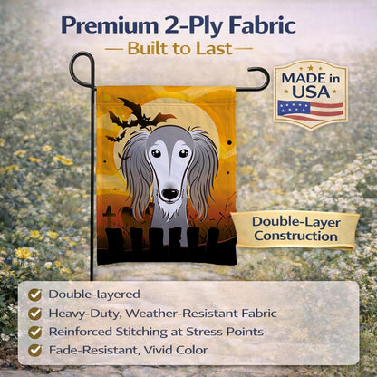 Caroline's Treasures BB1787GF Halloween Saluki Garden Size Flag, Small, Multicolor