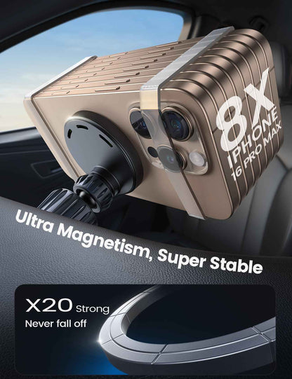 Lamicall 15W for Magsafe Car Mount Charger - Wireless Vent & Dashboard Magnetic Phone Holder Charger Mount, for iPhone 17, 17 Pro, 17 Pro Max, iPhone 16 15 14 for MagSafe Accessories, Car Accessories 🍁 All In One Marketplace Canada