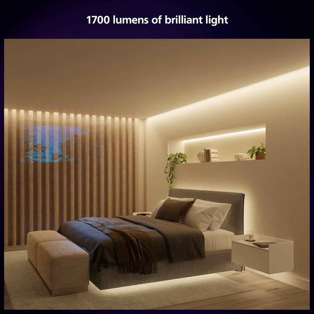 Philips Hue Indoor 5M (16FT) Smart LED Solo lightstrip Base Kit - 1 Pack - Control with Hue App - Compatible with Alexa, Google Assistant and Apple HomeKit 🍁 All In One Marketplace Canada