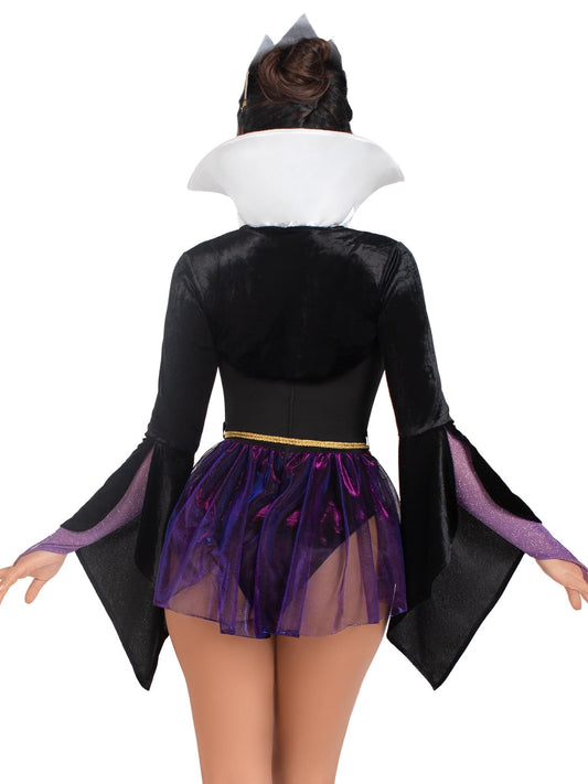 Leg Avenue Womens 4 Pc Poison Apple Queen Halloween Costume for Women, Black/Purple, X-Small