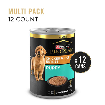 Purina Pro Plan Wet Puppy Food, Chicken & Rice Entrée Classic - 368 g Can (12 Pack) 🍁 All In One Marketplace Canada