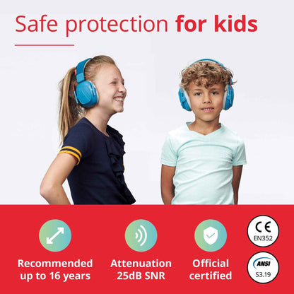 Alpine Muffy - Noise Cancelling Headphones for Kids - CE & ANSI Certified - Earmuffs for Autism - Kids Ear Protection for Sensory & Concentration Aid - Blue 🍁 All In One Marketplace Canada