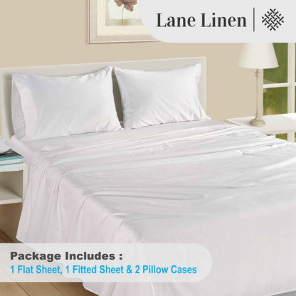 100% Egyptian Cotton Queen Sheets - 1000 Thread Count White Bed Sheets for Queen Size Bed, Long Staple Cotton Bedding Sheets, Sateen Weave, Luxury Hotel Sheets, Fits 17" Mattress 🍁 All In One Marketplace Canada