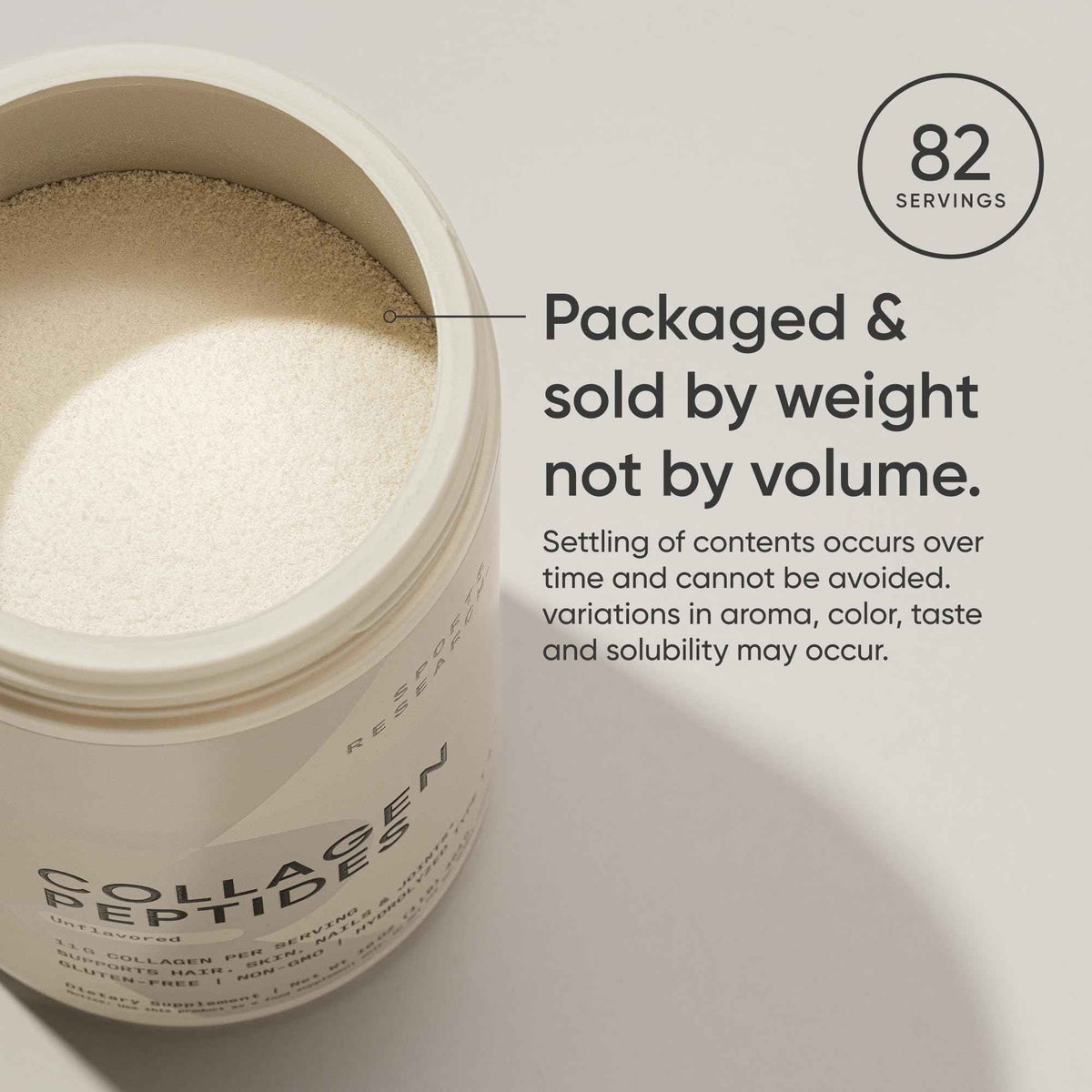 Sports Research® Premium Collagen Peptides Powder (32oz Jar) | Grass-Fed, Certified Paleo Friendly, Non-GMO and Gluten Free - Unflavored and Easy to Mix 🍁 All In One Marketplace Canada