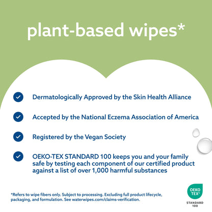 WaterWipes Sensitive+ Baby & Toddler Wipes, 3-In-1 Cleans, Cares, Protects, 99.9% Water, Textured Clean, Unscented & Hypoallergenic, 240 Count (4 Packs) 🍁 All In One Marketplace Canada