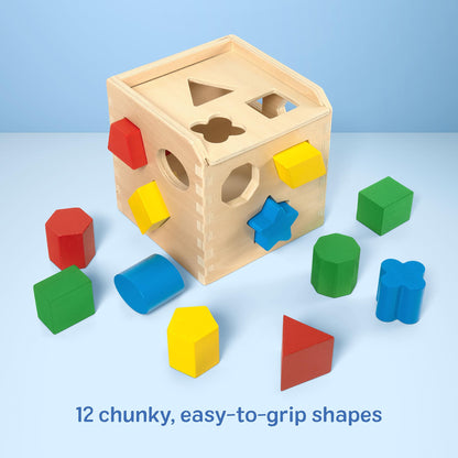 Melissa & Doug Shape Sorting Cube Wooden Classic Educational Toy 🍁 All In One Marketplace Canada