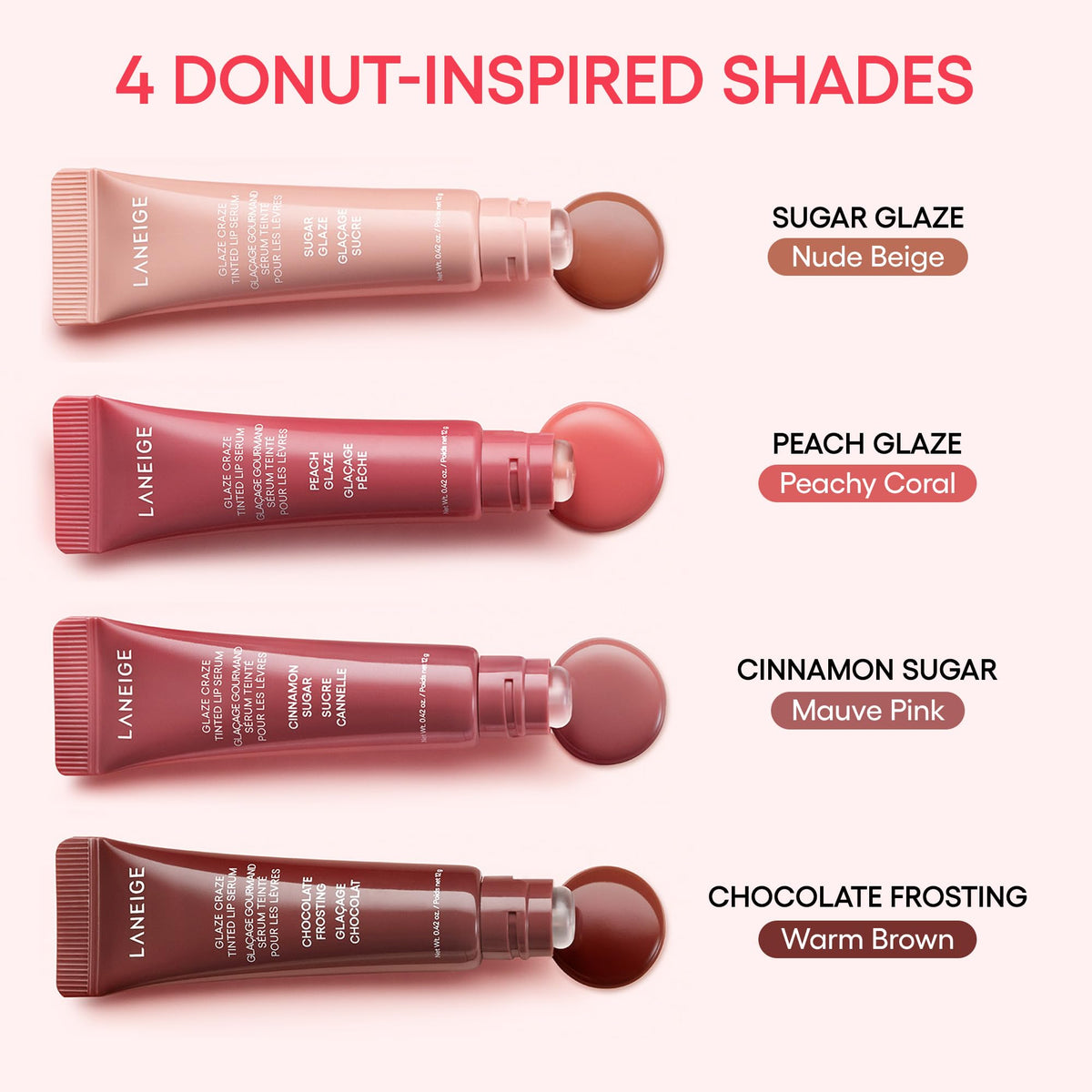 LANEIGE Glaze Craze Tinted Lip Serum, Maple Glaze: Hydrating Lip Serum for Glossy, Nourished Lips with Plumping Polypeptides 🍁 All In One Marketplace Canada