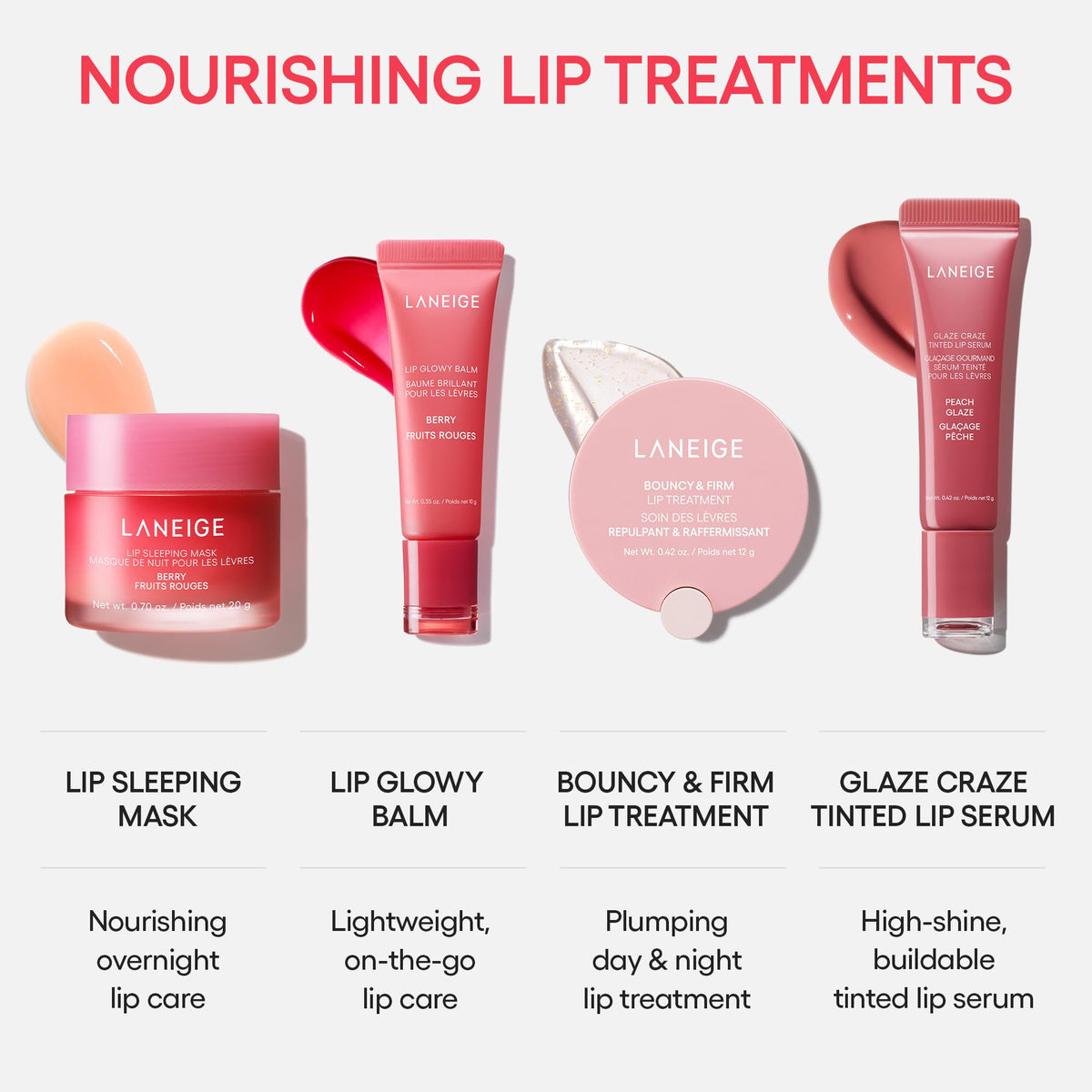 LANEIGE Glaze Craze Tinted Hydrating Lip Serum for Glossy, Nourished Lips with Plumping Polypeptides, Blueberry Jelly 🍁 All In One Marketplace Canada
