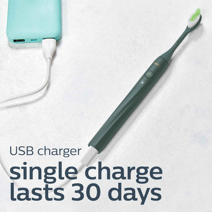 Philips One by Sonicare Rechargeable Toothbrush, 1 Brush Head, Green 🍁 All In One Marketplace Canada