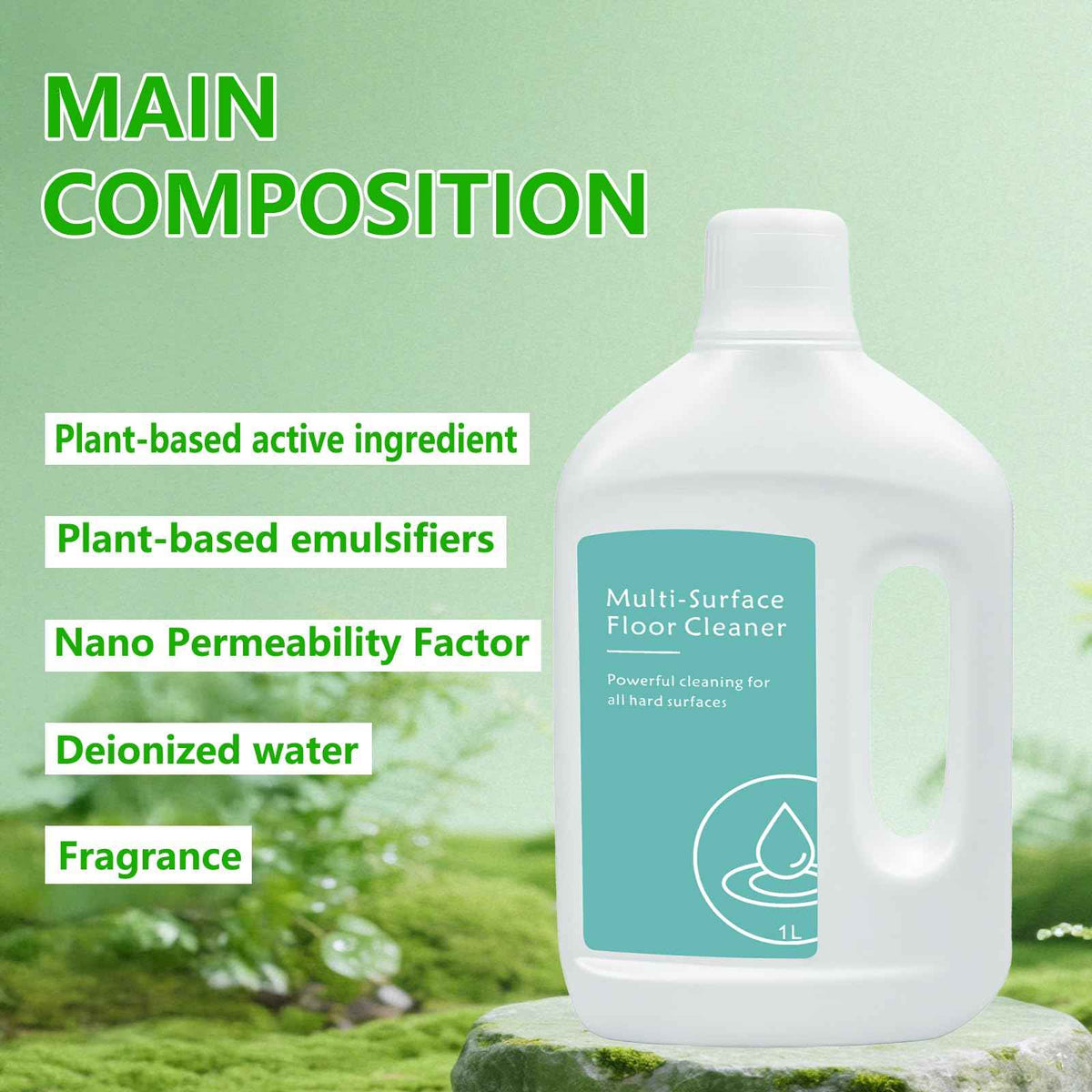 Floor Cleaning Solution for Dreame L40 Ultra/L50 Ultra/X50 Ultra/L10s Ultra Gen 2/X40 Ultra and Other L/X/Aqua/Matrix Series Robot Vacuum Cleaners, Multi-Surface Floor Cleaner Liquid, Fits MOVA, 1L 🍁 All In One Marketplace Canada