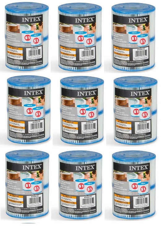Intex 29011E PureSpa Type S1 Heavy Duty Easy Set Dacron Paper Hot Tub Spa Filter Replacement Cartridge for Various PureSpa Models, 6 Pack 🍁 All In One Marketplace Canada