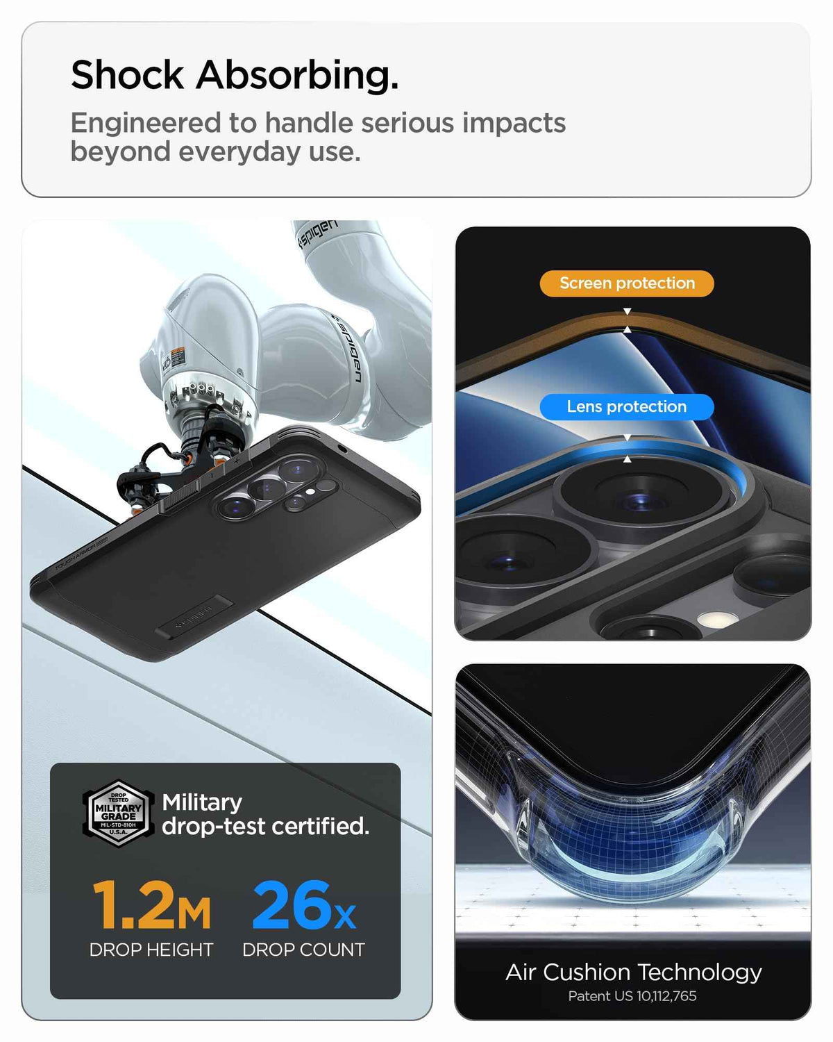 Spigen Case for Galaxy S26 Ultra Case, Full Camera Protection, Built-in Magnetic Ring, Drop Protection, Tough Armor MagFit Designed for Samsung Galaxy S26 Ultra - Black 🍁 All In One Marketplace Canada