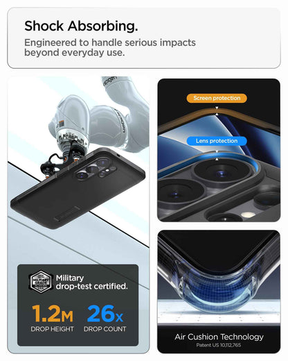 Spigen Case for Galaxy S26 Ultra Case, Full Camera Protection, Built-in Magnetic Ring, Drop Protection, Tough Armor MagFit Designed for Samsung Galaxy S26 Ultra - Black 🍁 All In One Marketplace Canada