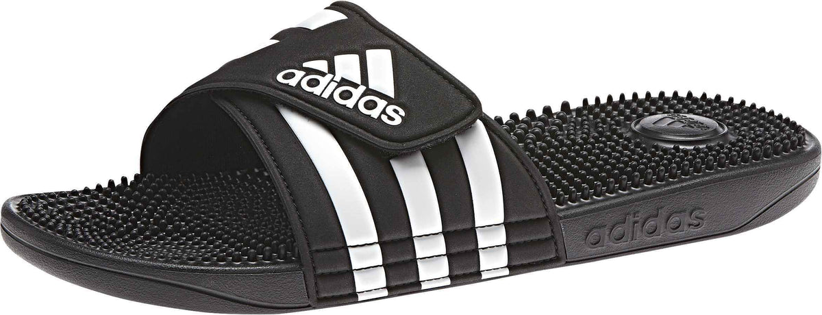 adidas Unisex-Adult Adissage, Core Black/White/Core Black, 12 🍁 All In One Marketplace Canada