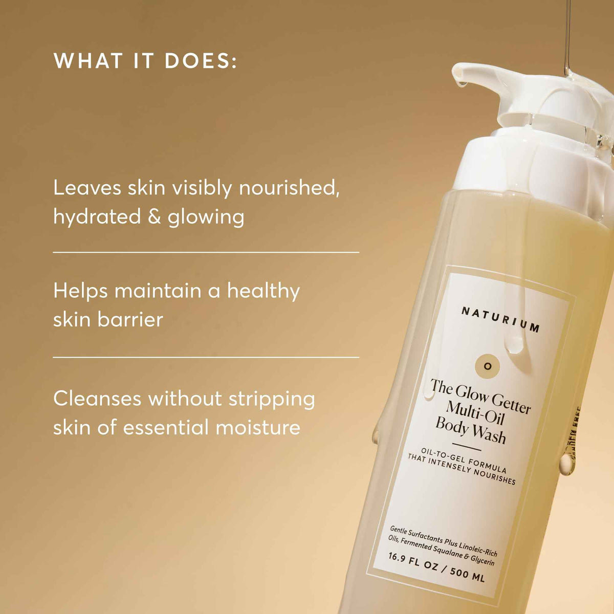 The Glow Getter Multi-Oil Hydrating Body Wash | Gentle Cleanser | 16.9 FL OZ / 500 ml 🍁 All In One Marketplace Canada