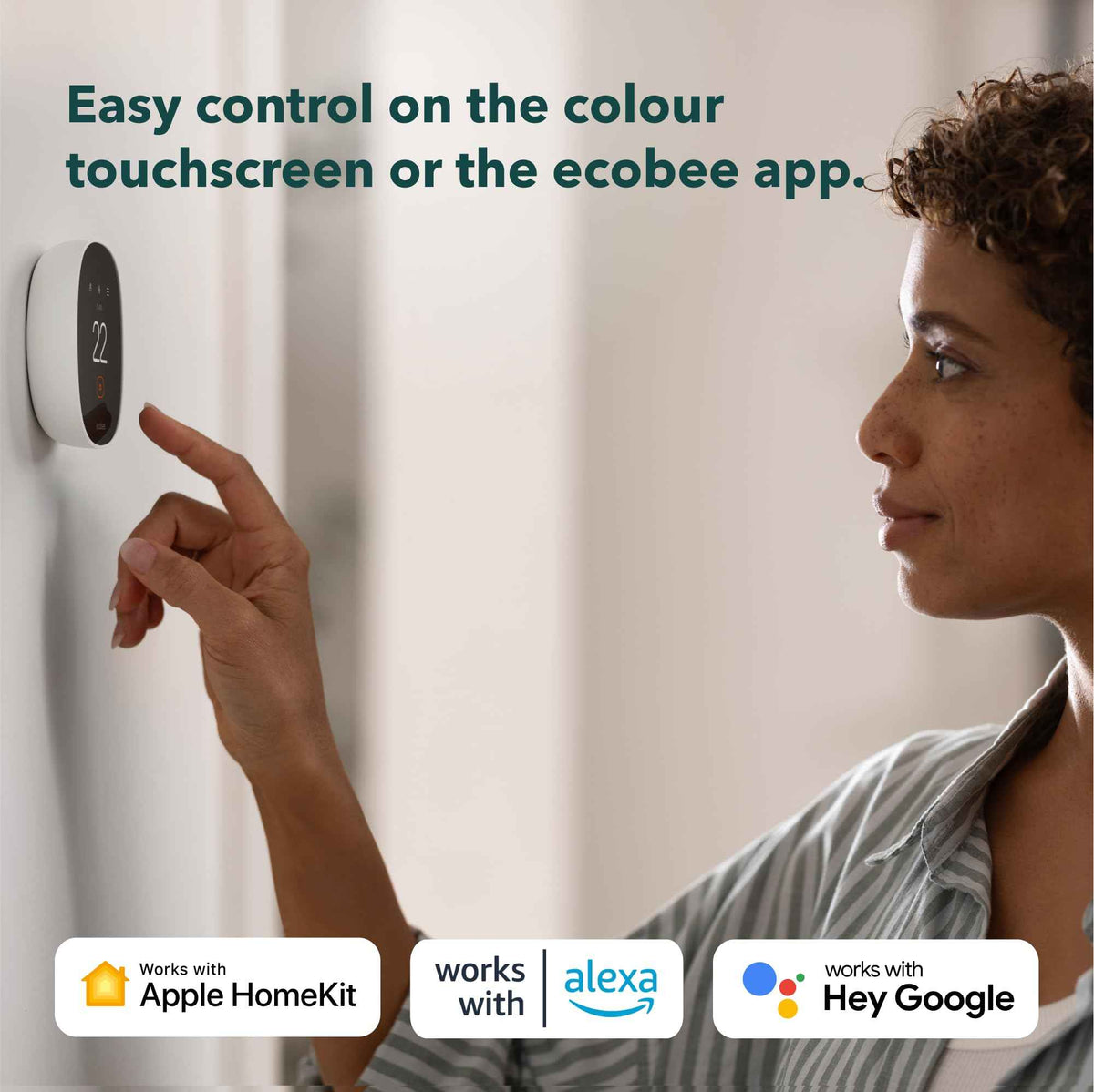 NEW 2025 ecobee Smart Thermostat Essential - Energy Star Certified programmable Wi-Fi Thermostat - Works with Siri, Alexa, and Google Assistant 🍁 All In One Marketplace Canada