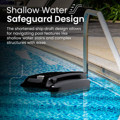 Betta SE Plus - Solar-Powered Robotic Pool Skimmer with 24/7 Continuous Cleaning Power, Dual Charging Options, Twin Salt Chlorine Tolerant Motors, and Shallow Water Safeguard 🍁 All In One Marketplace Canada