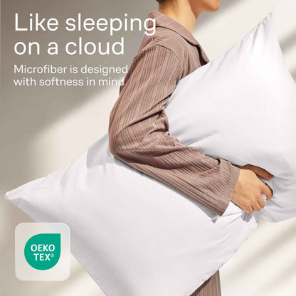 Niagara 4 Pack of Pillow Protectors with Zipper, Effective Dust Protection, Quiet, Stay in Place Pillow Covers, Breathable Case for Pillow Lifespan Extension, White (Standard) 🍁 All In One Marketplace Canada