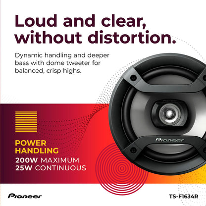 Pioneer TS-F1634R 6.5" 200W 2-Way Speakers 🍁 All In One Marketplace Canada