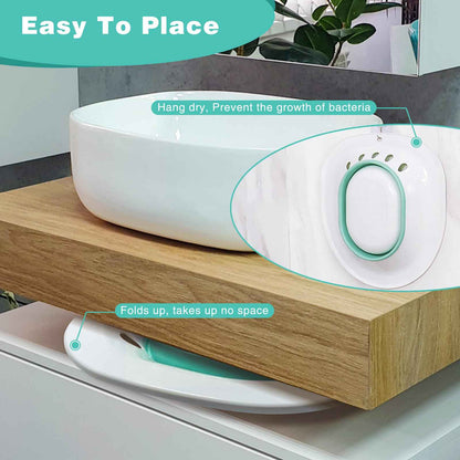 DEANIC Sitz Bath for Toilet Hemorrhoids, Postpartum Care, Collapsible Sitz Bath Tub for Hemorrhoids Treatment, Yoni Steam Seat Basin, Elderly Sit Bath (Green) 🍁 All In One Marketplace Canada