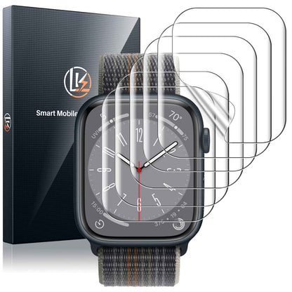 LK 6 Pack Screen Protector for Apple Watch Series SE/6/5/4/SE 2022 40mm, Apple Watch Series 9/8/7 41mm Screen Protector, Max Coverage, Bubble-Free, Anti-Scratch, iWatch 40mm Flexible TPU Clear Film 🍁 All In One Marketplace Canada