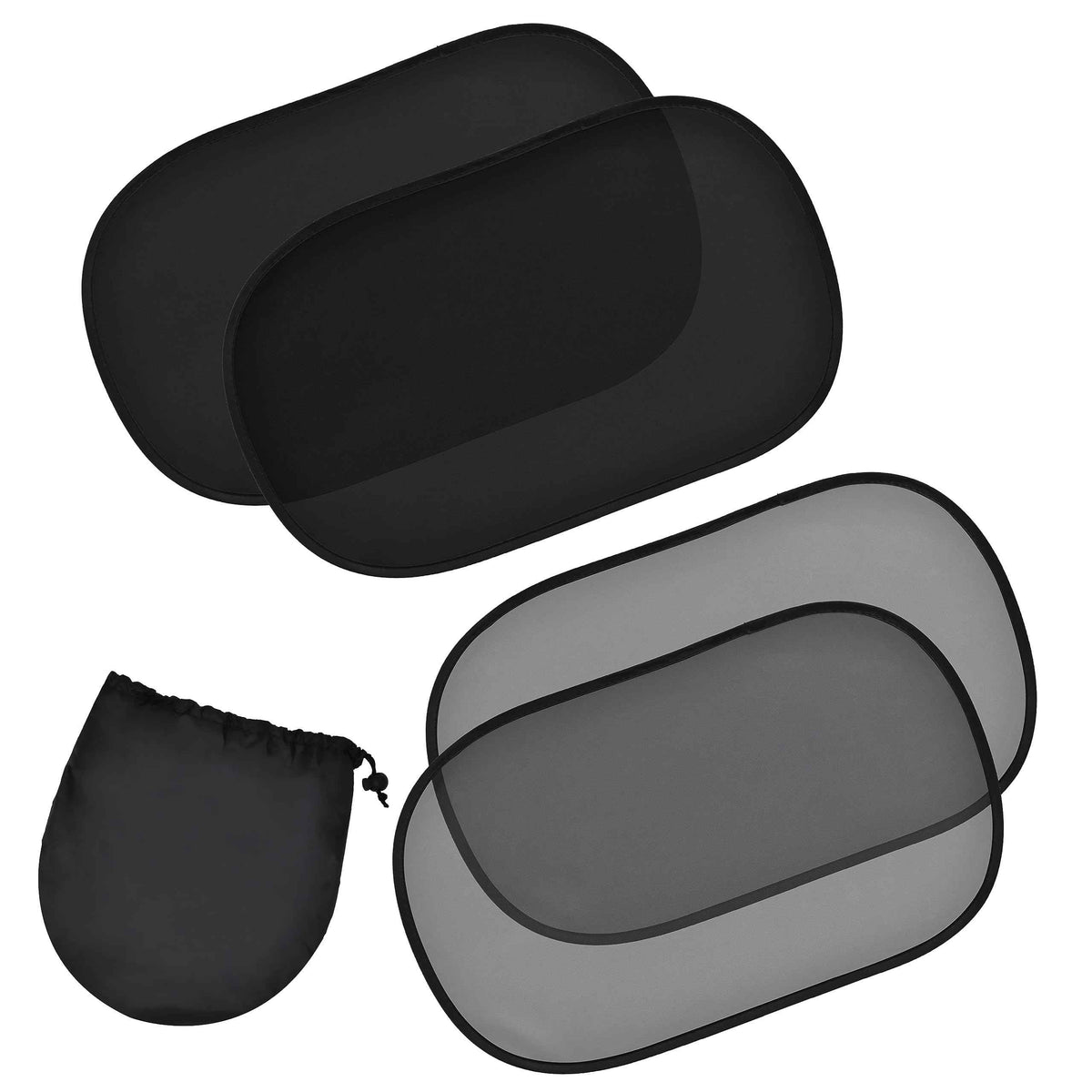 EcoNour Car Window Shades for Baby (4 Pack) - 20"x12" | Sun Shade for Car Window for Kids | Shades for Side Windows | Automotive Sun Protection from UV and Sun Glare | Baby Accessories 🍁 All In One Marketplace Canada