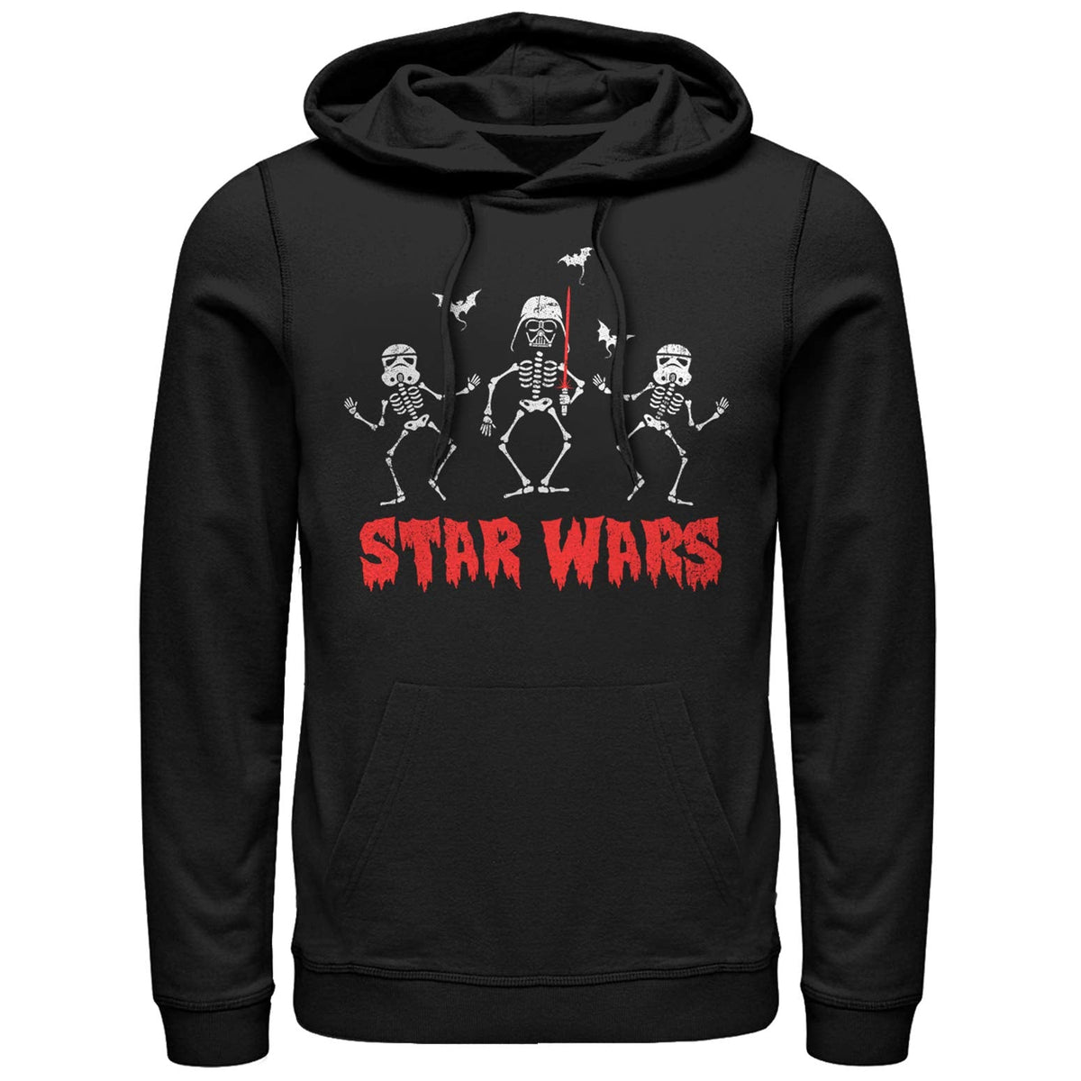 STAR WARS Men's Licensed Halloween Creep Wars Hooded Sweatshirt, Black, Medium