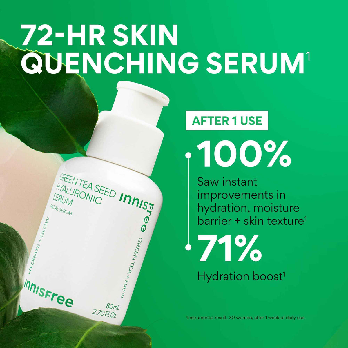 innisfree Green Tea Seed Hydrating Serum with Hyaluronic Acid & Niacinamide, Korean Face Serum for Glow 🍁 All In One Marketplace Canada