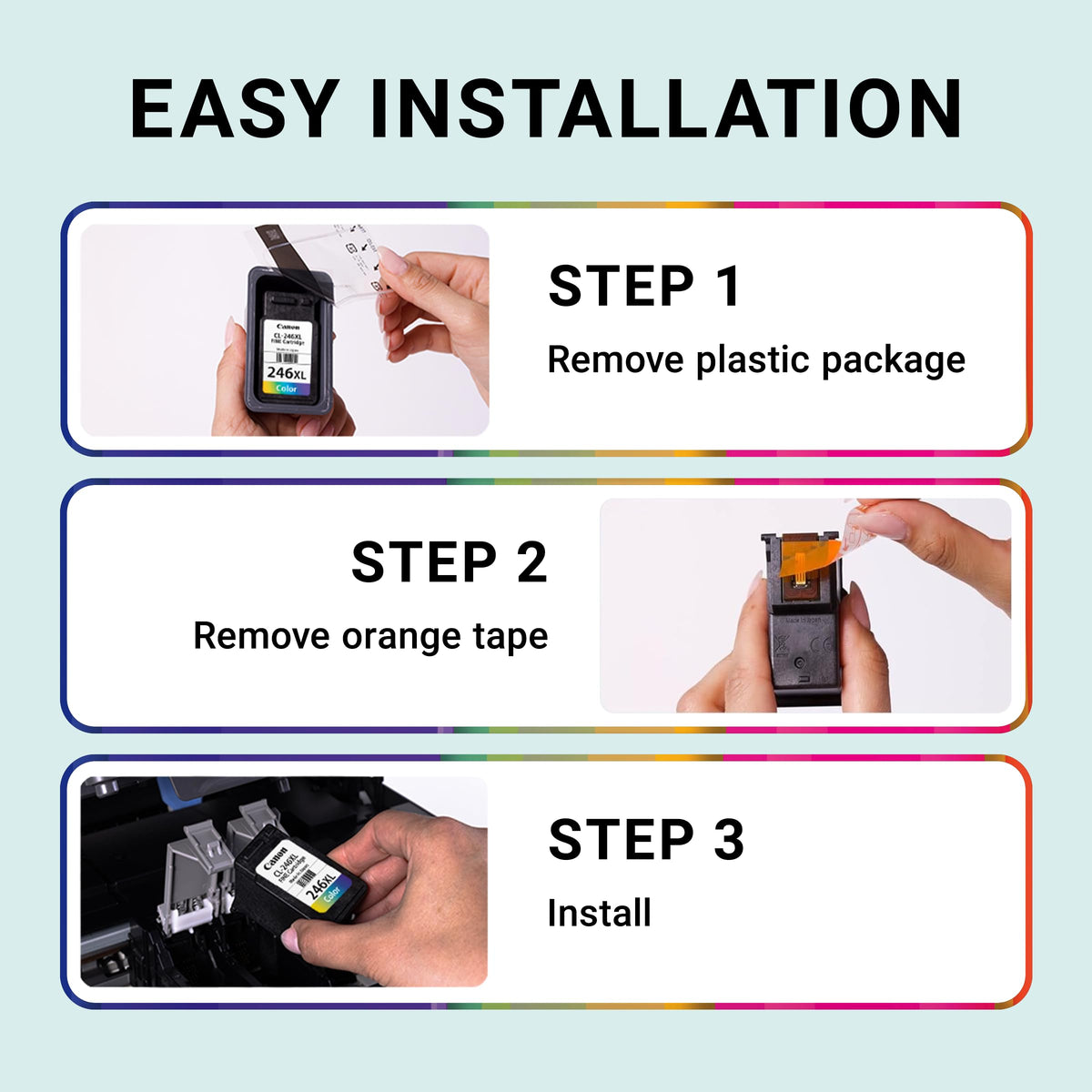 Canon Genuine Ink Cartridges PG-260XL Black/CL-261 Colour, High-Yield Value Pack (2 Count), Original Canon Printer Ink for PIXMA TS7020 Series / TS5320 / TS5320a Printers 🍁 All In One Marketplace Canada