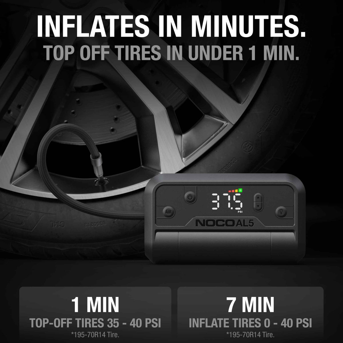 NOCO Air AL5 17 LPM 12V Cordless Tire Inflator & Portable Air Compressor 🍁 All In One Marketplace Canada