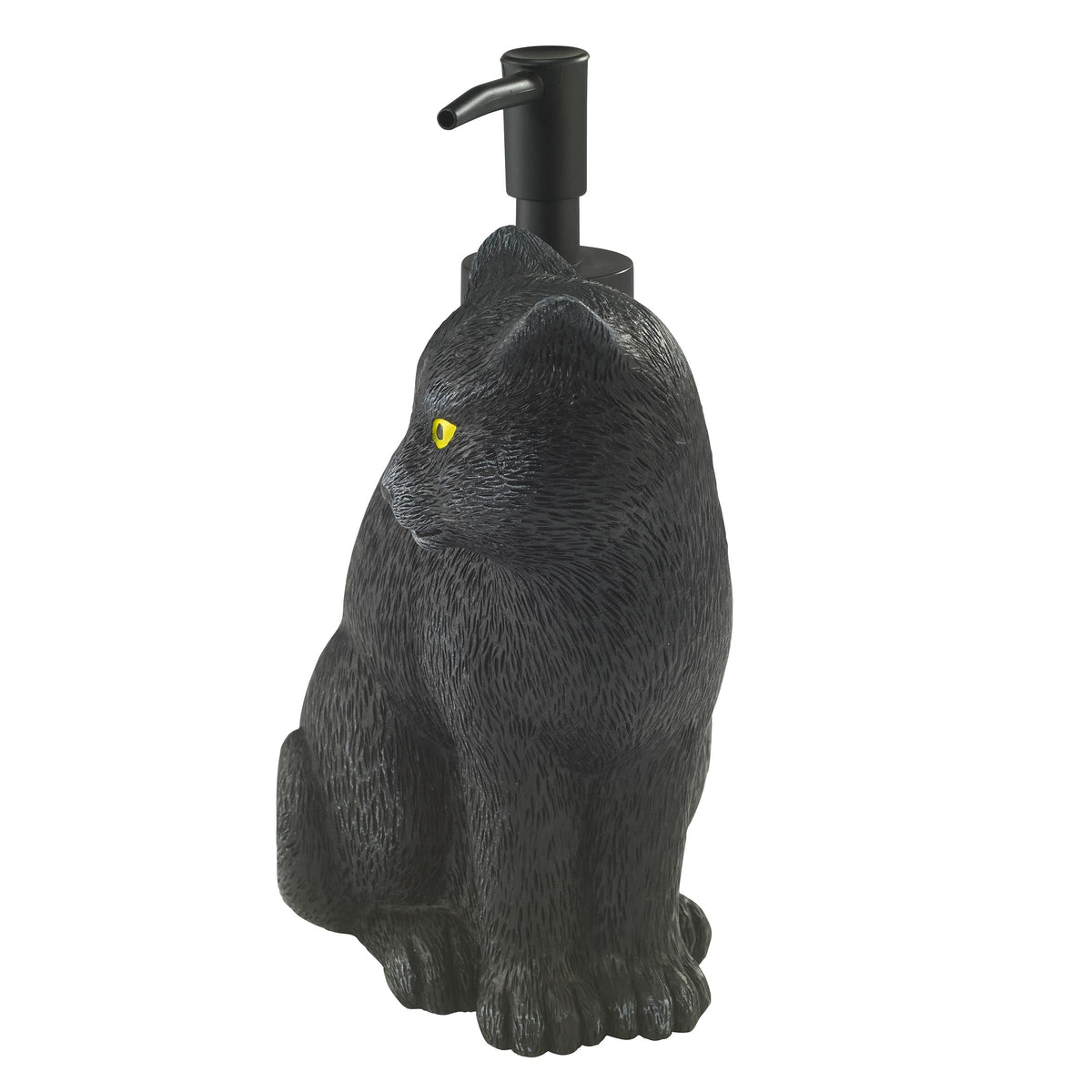 Avanti Linens - Soap Dispener/Lotion Pump, Guest Bathroom Essentials, Black Cat Inspired Bathroom Decor (Halloween Collection)