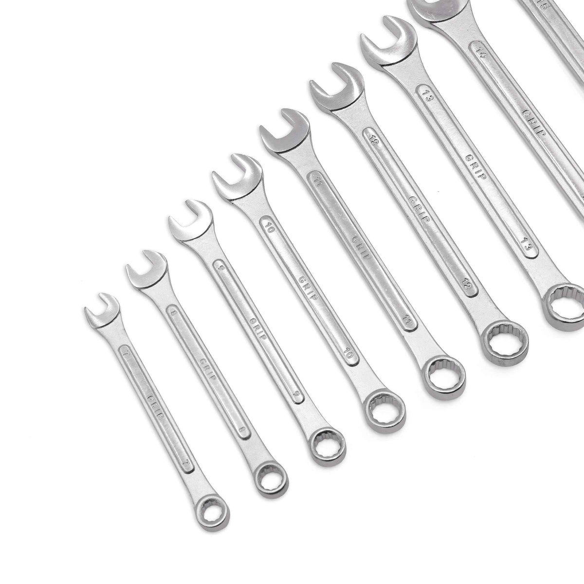 Grip 24 pc All-Purpose Master Combination Wrench Set MM/SAE - Metric 7mm to 22mm - SAE 1/4” to 1" - Roll-up Pouch - General Household, Garage, Auto Repairs, Cars, Trucks, Boat 🍁 All In One Marketplace Canada