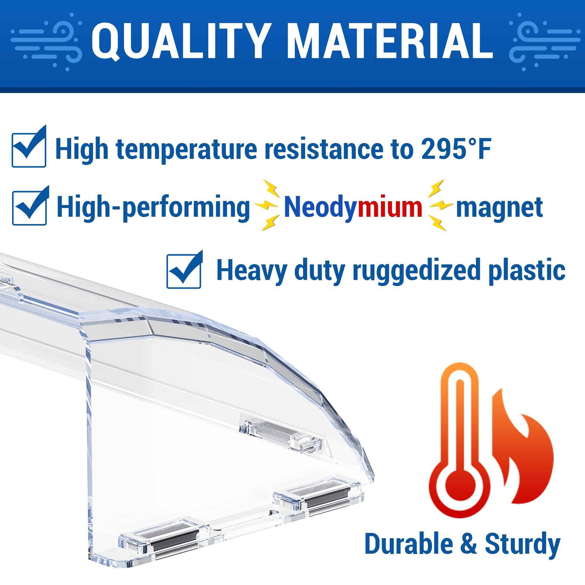 Heat&Air Vent Deflector,Adjustable Between 8’’ to 15’’,Heat Resistant Magnetic Floor Vent deflectors/ac Vent Deflector/Ceiling Vent deflector-2PACK 🍁 All In One Marketplace Canada