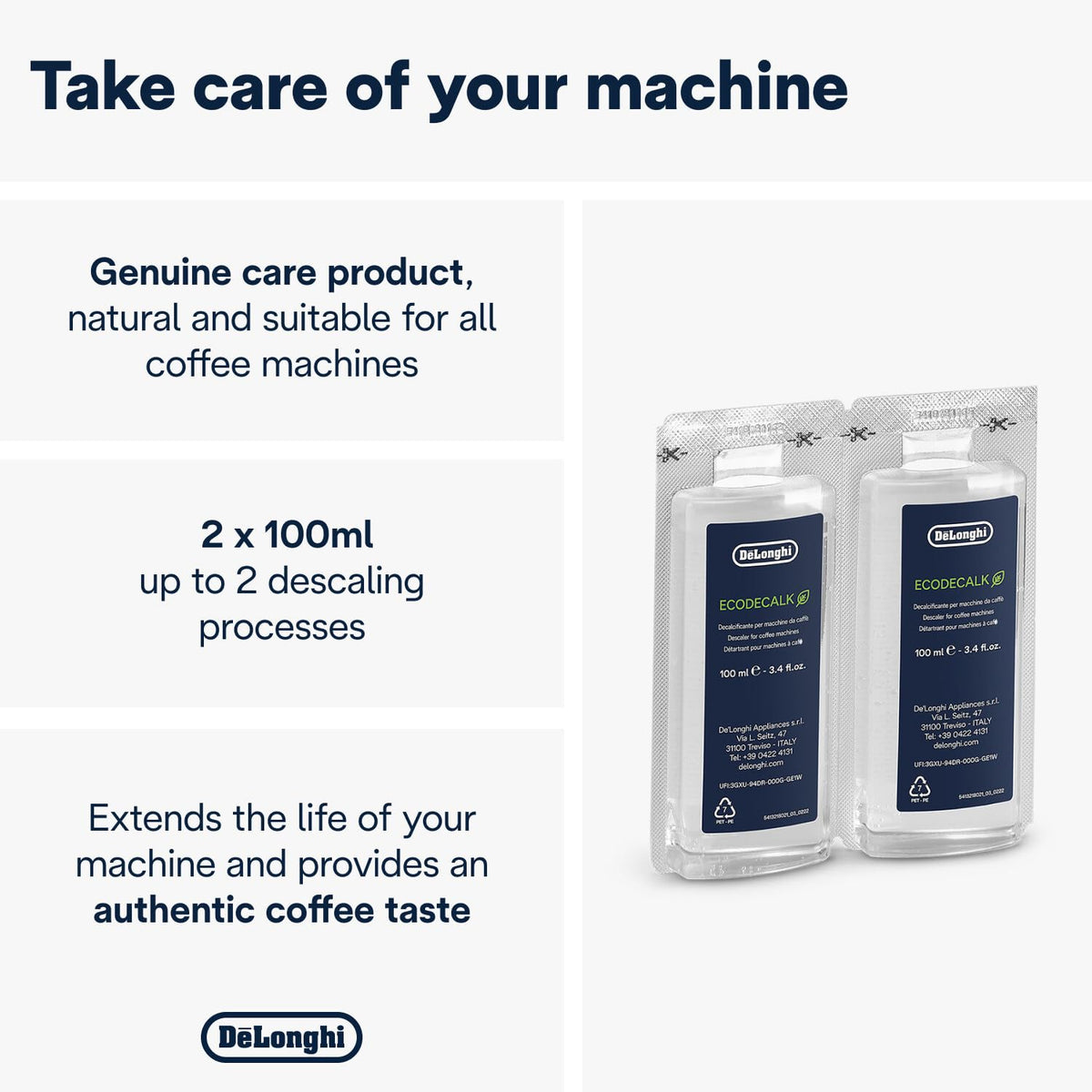 De'Longhi EcoDescaler Mini 2x100ml 🍁 All In One Marketplace Canada