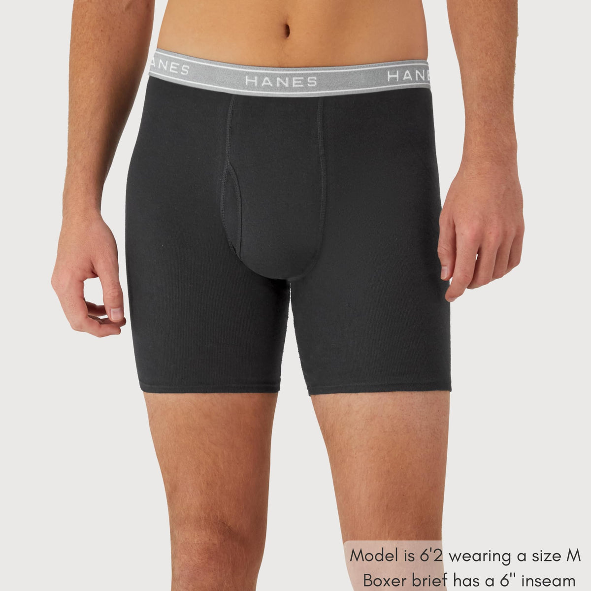 Hanes Mens Underwear Briefs, Cool Dri Moisture-Wicking Cotton No-Ride-up for Men, Multi-Packs Available Boxer, 12 Pack - Black, XX-Large US 🍁 All In One Marketplace Canada