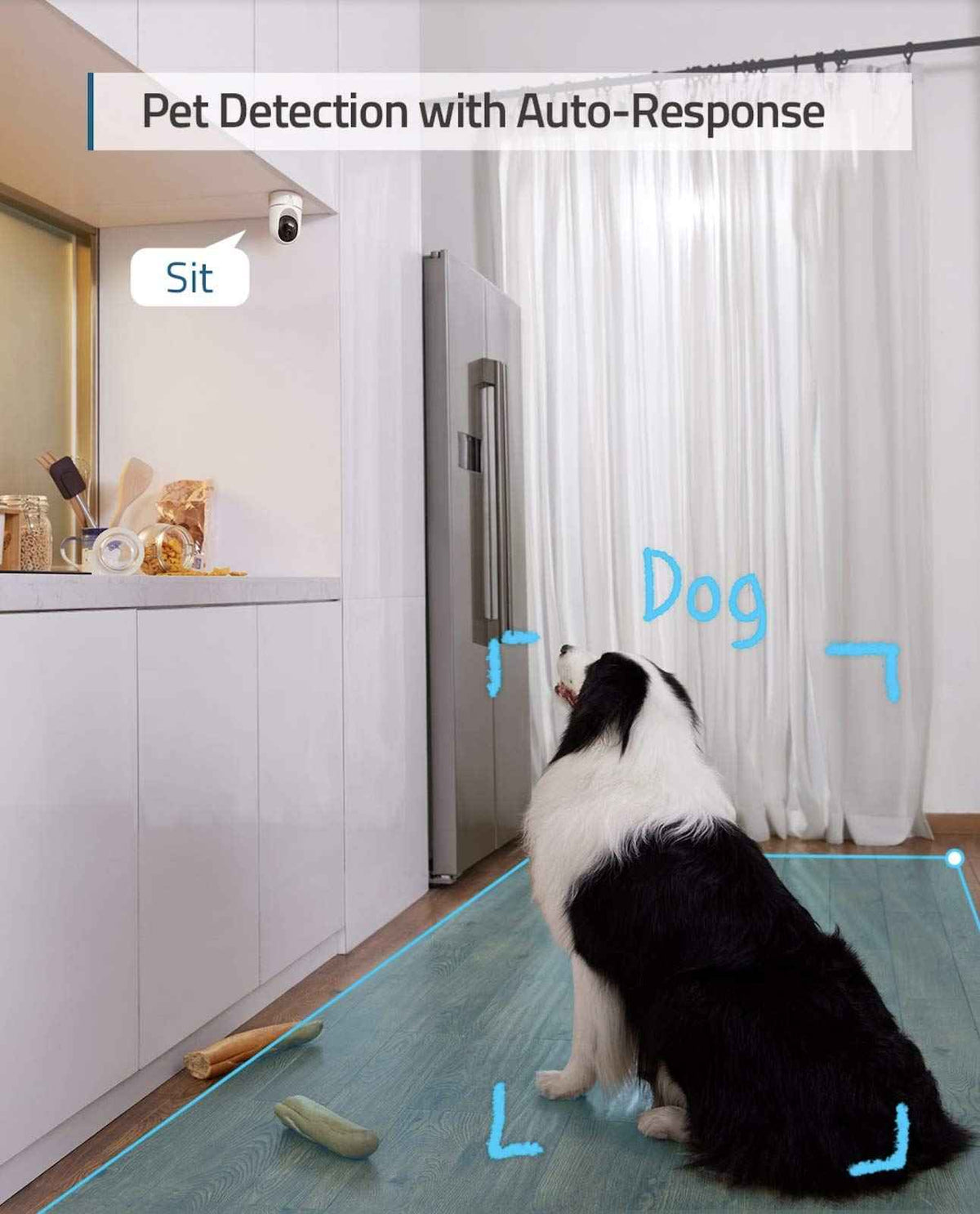 eufy Security Indoor Cam E220, 2K, Pan & Tilt, Indoor Security Camera, Wi-Fi Plug-in Camera, Human & Pet AI, Voice Assistant Compatibility, Night Vision, Motion Tracking, HomeBase not Compatible 🍁 All In One Marketplace Canada