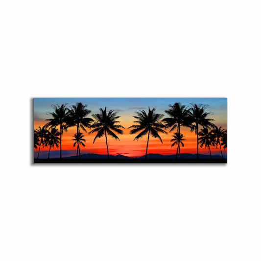 Leinwandbild-Hawaiianischer Sonnenuntergang-Wandkunst