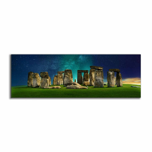 Leinwand Skyline-Mystisches Stonehenge-Kunstdruck