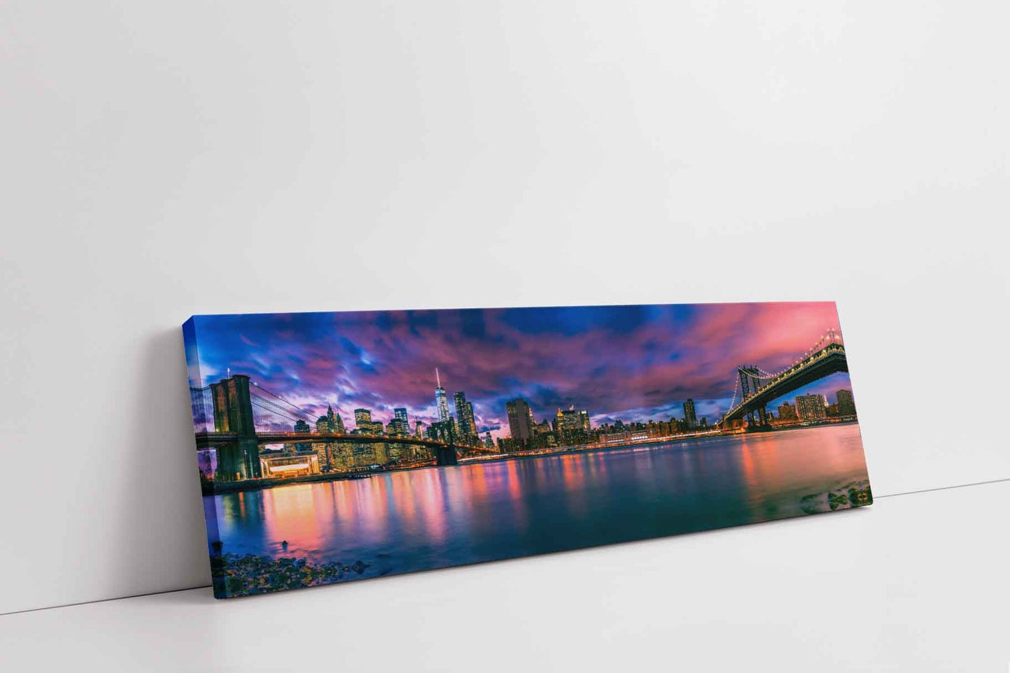 Wall Art The East River and the Brooklyn Bridge-NY