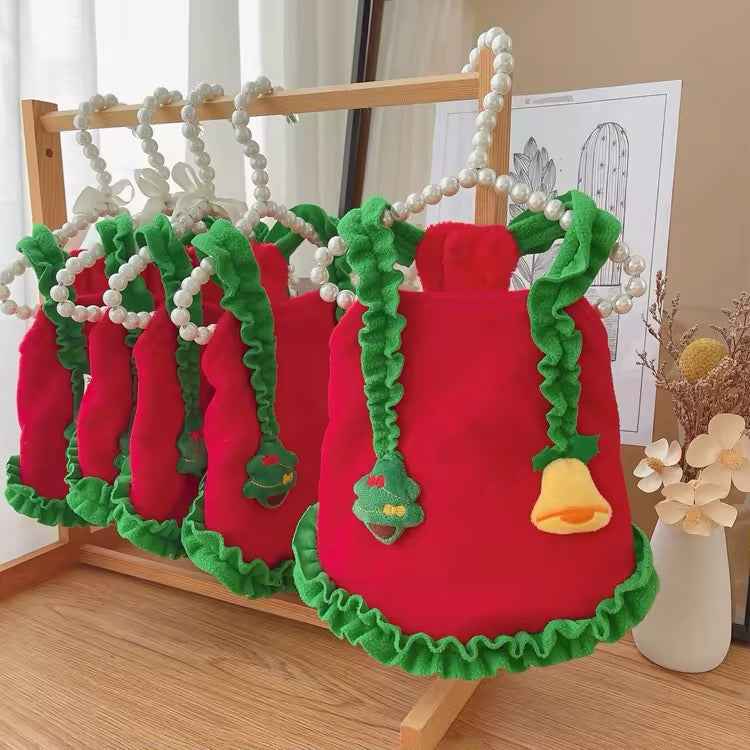 Jingle Bells Dress for Dogs – Festive Holiday Dog Dress