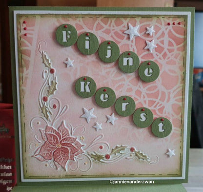 Nelle Choice 3D Embossing Folder - Poinsettia Corner
