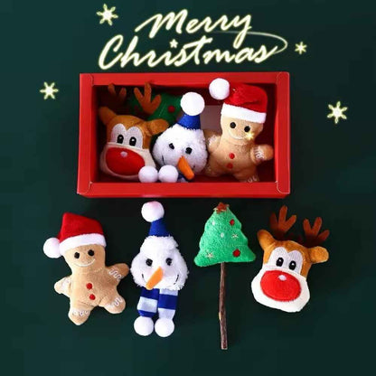Holiday Plush Toy Gift Box for Dogs – Festive Dog Toy Set