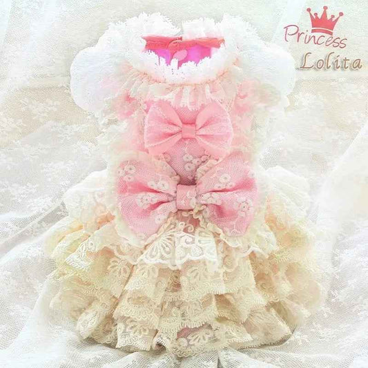 Princess Lolita Dog Dress | Frilly Occasion Dog Dress