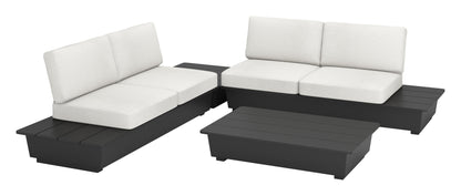 Arbor 2 Seater Modern Outdoor Sofa - Black