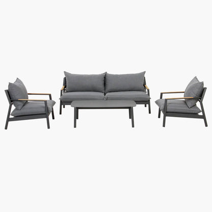 Monti 4-Piece Aluminum Outdoor Conversational Set - AURABAGS SHOP