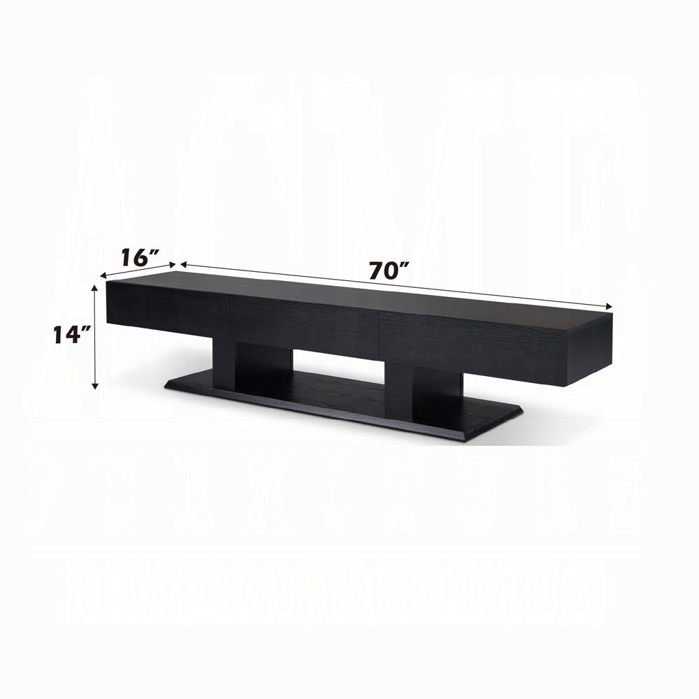Phantom Modern Storage TV Stand - Black